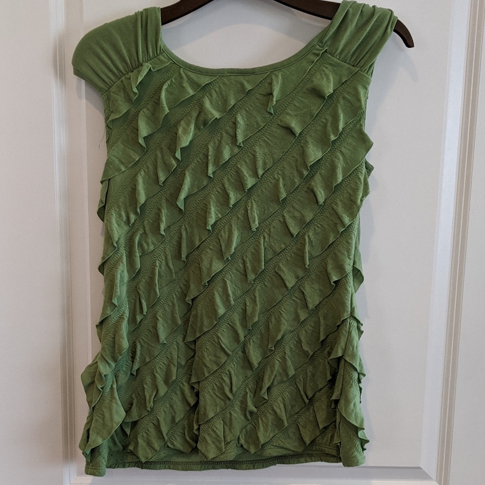 New Directions Ruffled Knit Tank - Picture 2 of 3